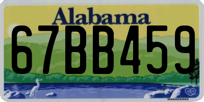 AL license plate 67BB459