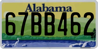 AL license plate 67BB462