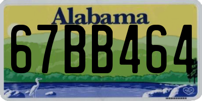 AL license plate 67BB464