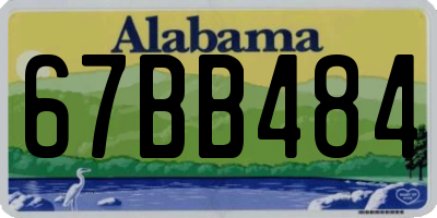 AL license plate 67BB484