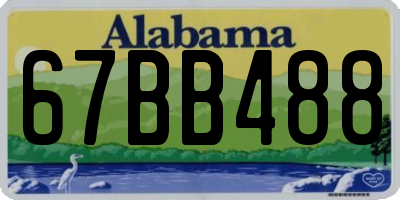 AL license plate 67BB488