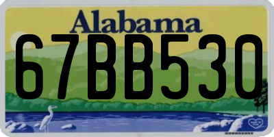 AL license plate 67BB530