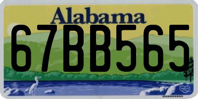 AL license plate 67BB565