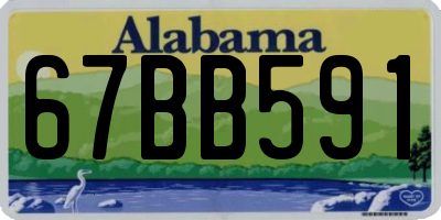 AL license plate 67BB591
