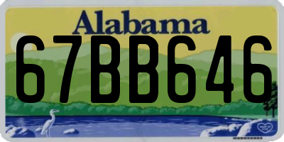 AL license plate 67BB646
