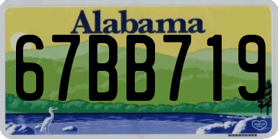 AL license plate 67BB719