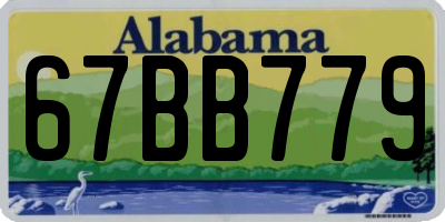 AL license plate 67BB779