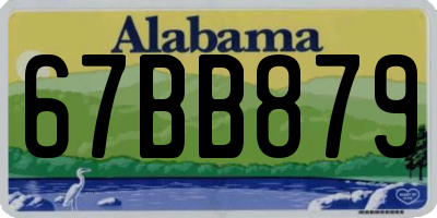 AL license plate 67BB879