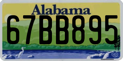 AL license plate 67BB895