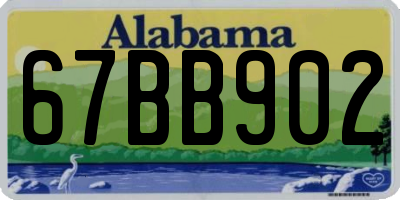 AL license plate 67BB902