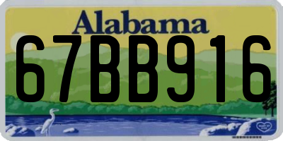 AL license plate 67BB916