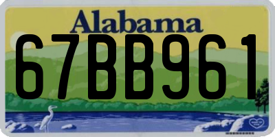 AL license plate 67BB961