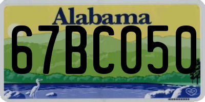 AL license plate 67BC050