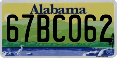 AL license plate 67BC062