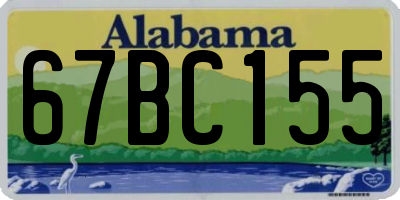 AL license plate 67BC155