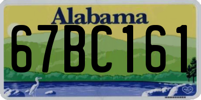 AL license plate 67BC161