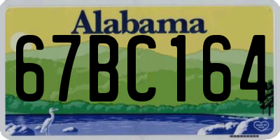 AL license plate 67BC164
