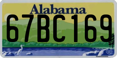 AL license plate 67BC169