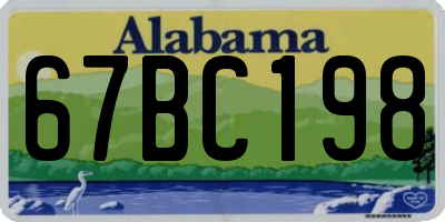 AL license plate 67BC198