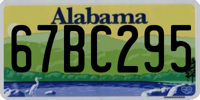 AL license plate 67BC295