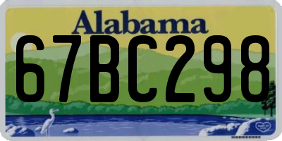 AL license plate 67BC298