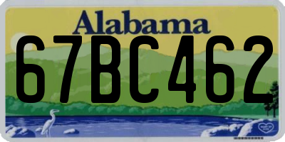AL license plate 67BC462