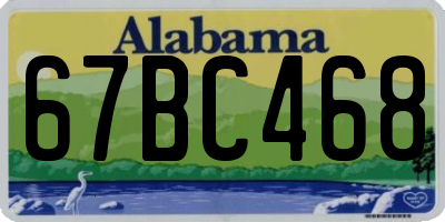 AL license plate 67BC468