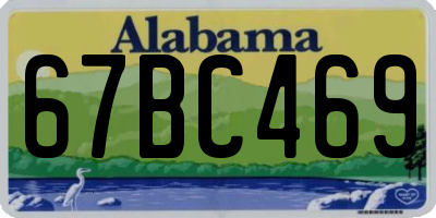AL license plate 67BC469