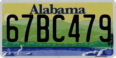 AL license plate 67BC479
