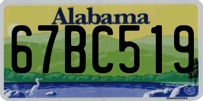 AL license plate 67BC519