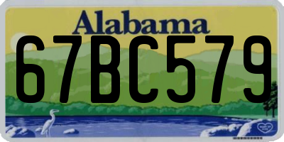 AL license plate 67BC579
