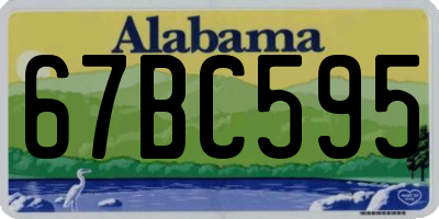 AL license plate 67BC595
