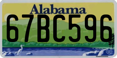 AL license plate 67BC596