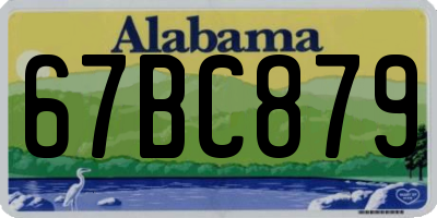 AL license plate 67BC879