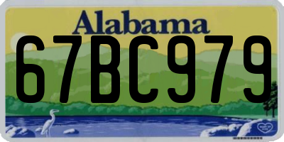 AL license plate 67BC979