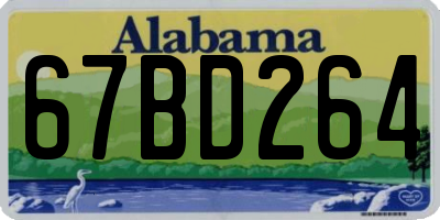 AL license plate 67BD264
