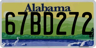 AL license plate 67BD272