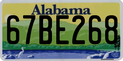 AL license plate 67BE268