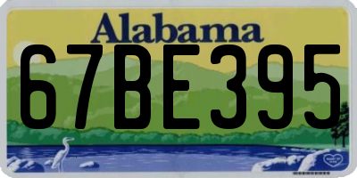 AL license plate 67BE395