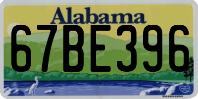 AL license plate 67BE396