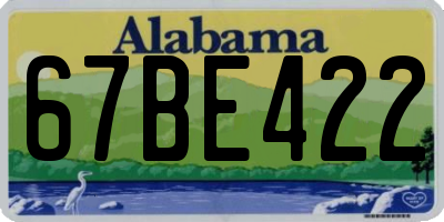 AL license plate 67BE422