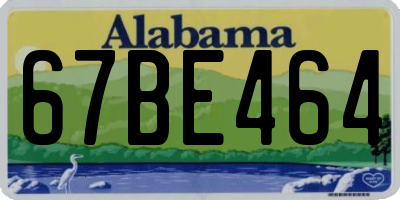 AL license plate 67BE464