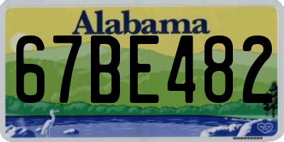 AL license plate 67BE482