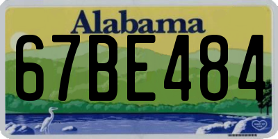 AL license plate 67BE484