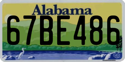 AL license plate 67BE486