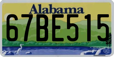 AL license plate 67BE515