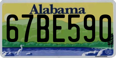 AL license plate 67BE590