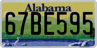 AL license plate 67BE595
