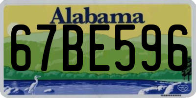 AL license plate 67BE596