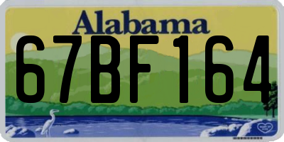 AL license plate 67BF164